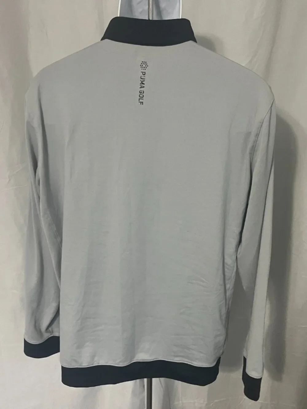 ⛳ Puma Golf Men's Gray Black 1/4 Zip Performance Pullover Jacket M 🐆